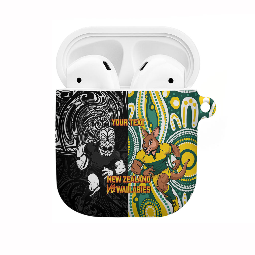 Custom Australia vs New Zealand AirPods Case Rugby Rivalry Two Nations One Battle LT9 Multicolor - Polynesian Pride