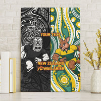 Custom Australia vs New Zealand Canvas Wall Art Rugby Rivalry Two Nations One Battle LT9 Without Frame Multicolor - Polynesian Pride