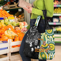 Custom Australia vs New Zealand Grocery Bag Rugby Rivalry Two Nations One Battle LT9 - Polynesian Pride