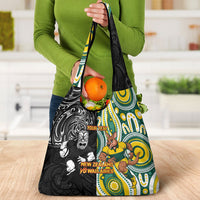Custom Australia vs New Zealand Grocery Bag Rugby Rivalry Two Nations One Battle LT9 - Polynesian Pride