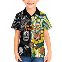 Custom Australia vs New Zealand Hawaiian Shirt Rugby Rivalry Two Nations One Battle LT9 - Polynesian Pride