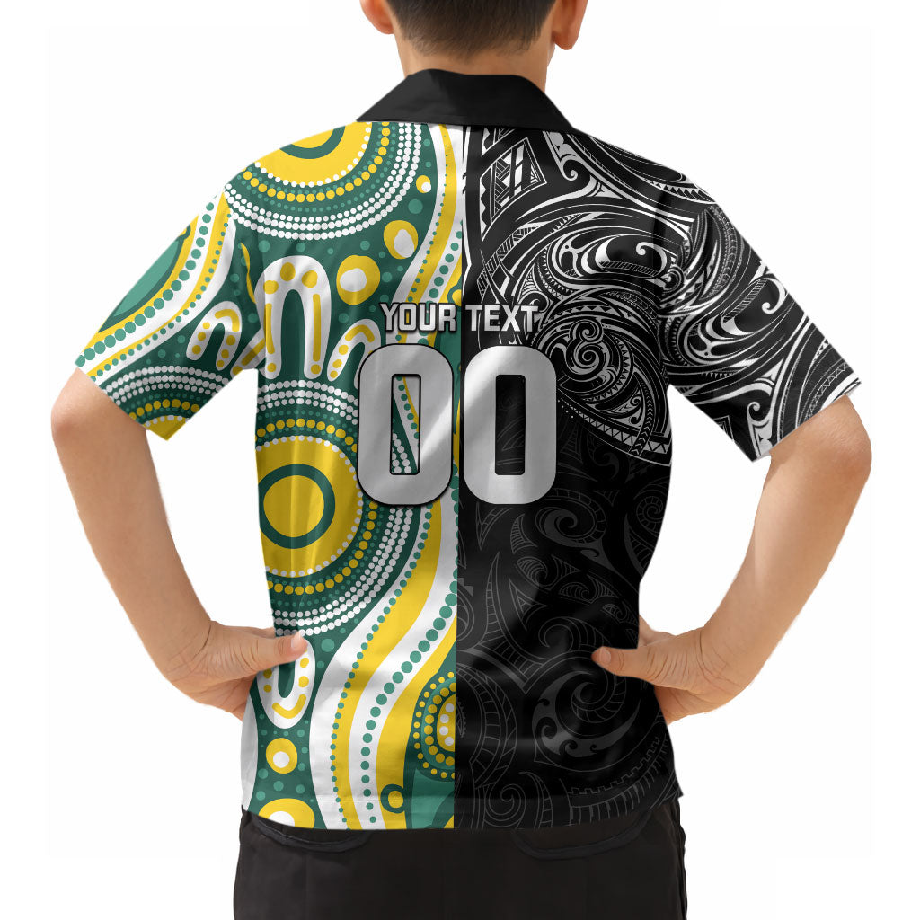 Custom Australia vs New Zealand Hawaiian Shirt Rugby Rivalry Two Nations One Battle LT9 - Polynesian Pride