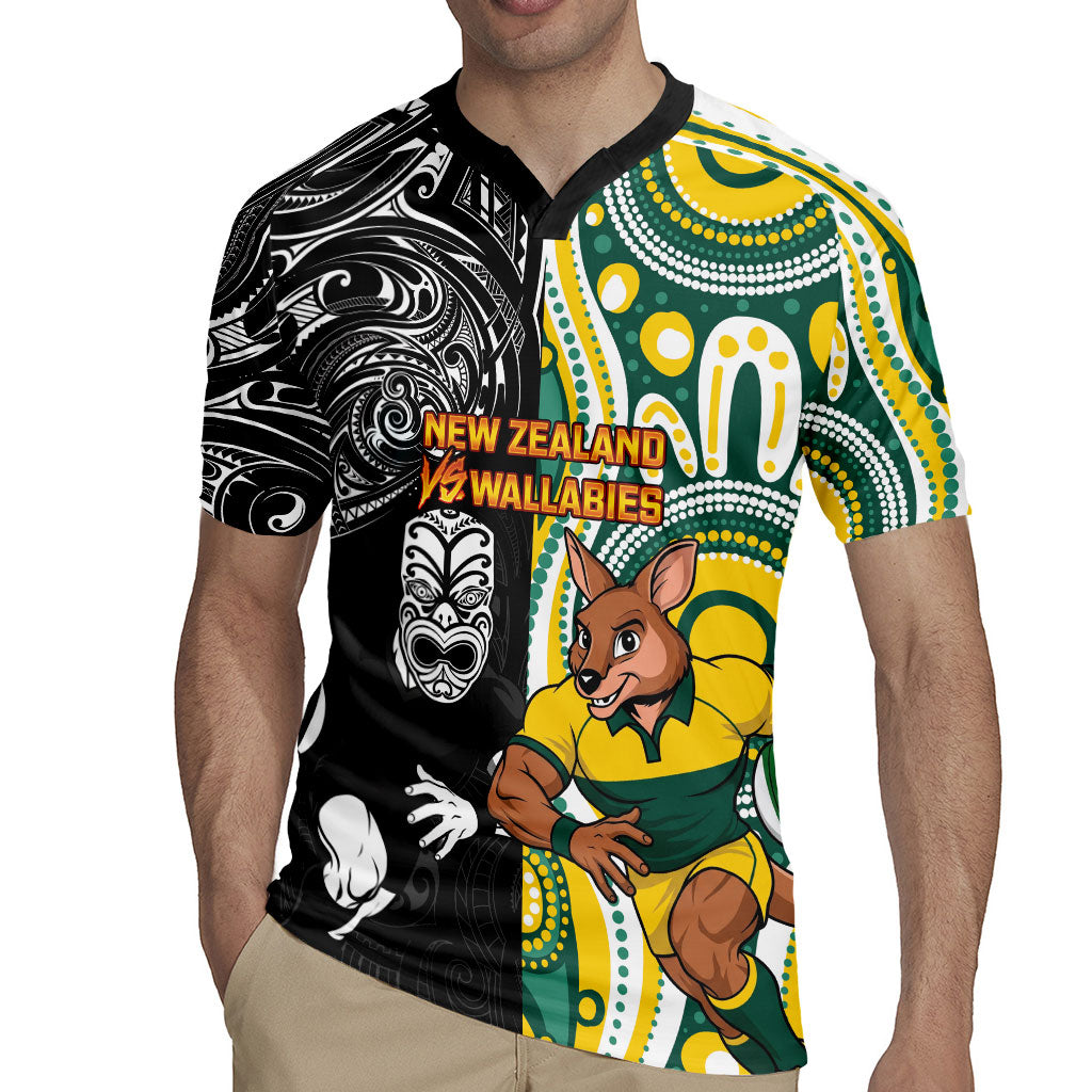 Custom Australia vs New Zealand Rugby Jersey Rugby Rivalry Two Nations One Battle LT9 - Polynesian Pride