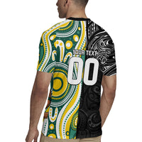 Custom Australia vs New Zealand Rugby Jersey Rugby Rivalry Two Nations One Battle LT9 - Polynesian Pride