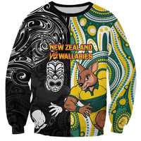 Custom Australia vs New Zealand Sweatshirt Rugby Rivalry Two Nations One Battle