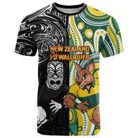 Custom Australia vs New Zealand T Shirt Rugby Rivalry Two Nations One Battle LT9 Multicolor - Polynesian Pride