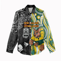 Custom Australia vs New Zealand Women Casual Shirt Rugby Rivalry Two Nations One Battle LT9 - Polynesian Pride