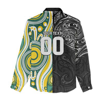 Custom Australia vs New Zealand Women Casual Shirt Rugby Rivalry Two Nations One Battle LT9 - Polynesian Pride