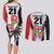 Custom Fiji England Rugby Couples Matching Long Sleeve Bodycon Dress and Long Sleeve Button Shirts Tapa Pattern and Rose Flower World Cup 2023 LT9 - Polynesian Pride