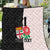 Custom Fiji England Rugby Quilt Tapa Pattern and Rose Flower World Cup 2023 LT9 White - Polynesian Pride