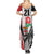 Custom Fiji England Rugby Summer Maxi Dress Tapa Pattern and Rose Flower World Cup 2023 LT9 - Polynesian Pride