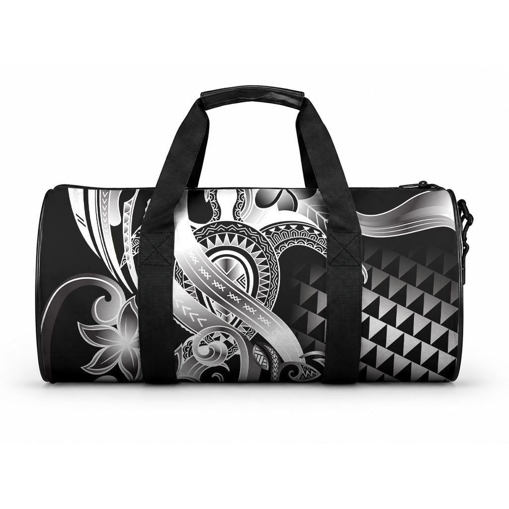 Aloha Black Tribal Honu Tattoo Duffle Bag LT9 One size Black - Polynesian Pride