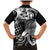 Aloha Black Tribal Honu Tattoo Family Matching Mermaid Dress and Hawaiian Shirt