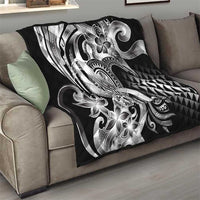Aloha Black Tribal Honu Tattoo Quilt LT9 - Polynesian Pride