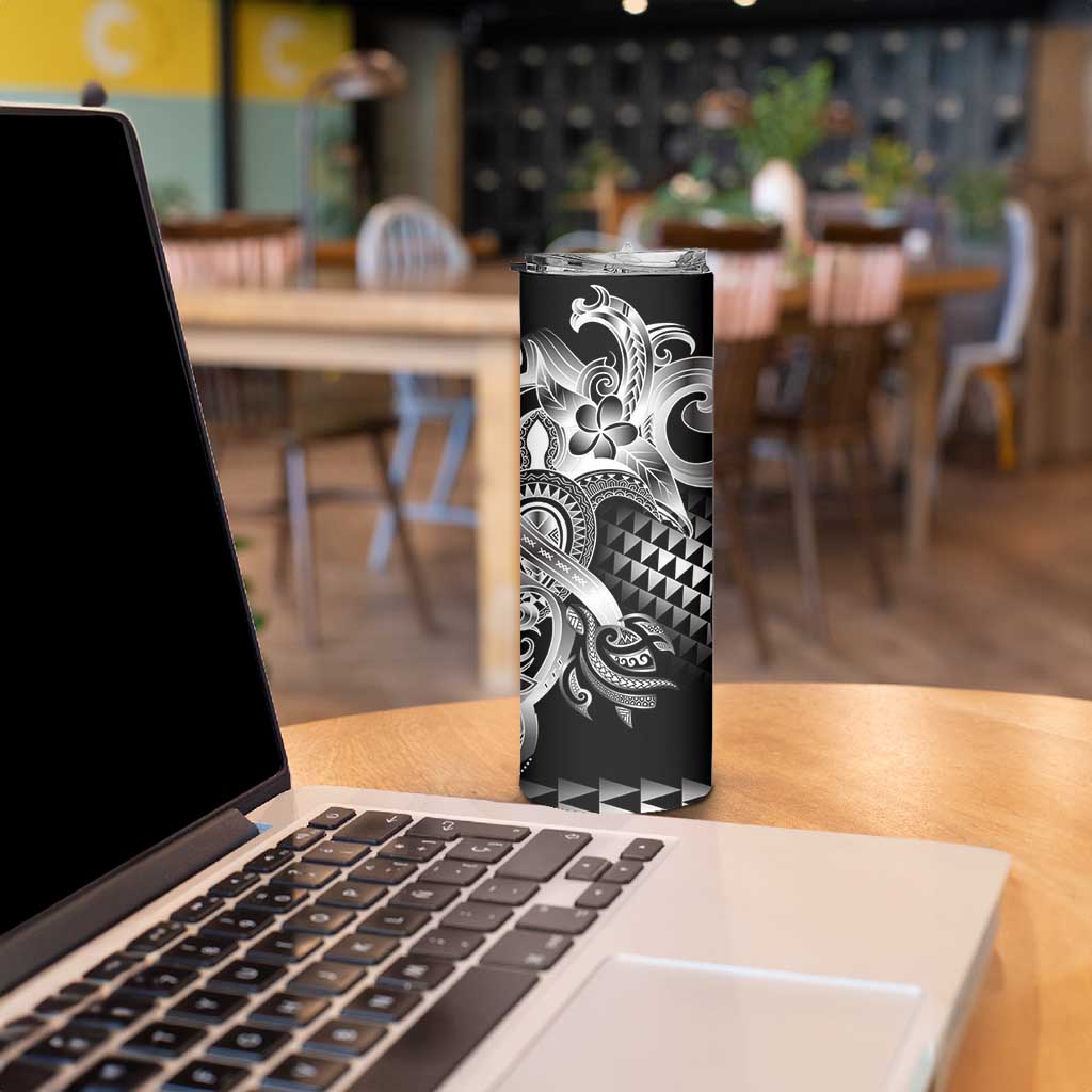 Aloha Black Tribal Honu Tattoo Skinny Tumbler LT9 - Polynesian Pride