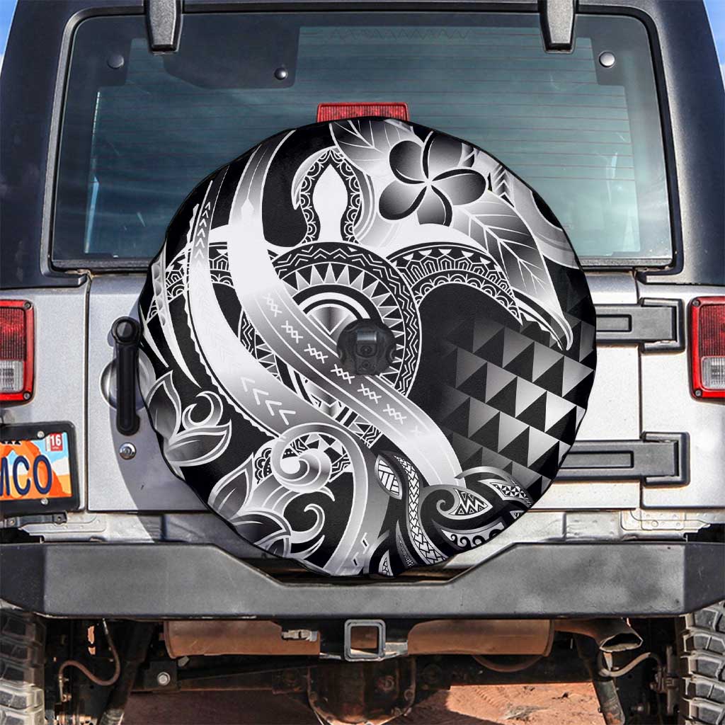 Aloha Black Tribal Honu Tattoo Spare Tire Cover