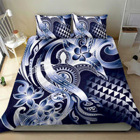 Aloha Blue Tribal Honu Tattoo Bedding Set LT9 - Polynesian Pride