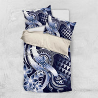 Aloha Blue Tribal Honu Tattoo Bedding Set LT9 US Twin 172cm x 218cm Blue - Polynesian Pride