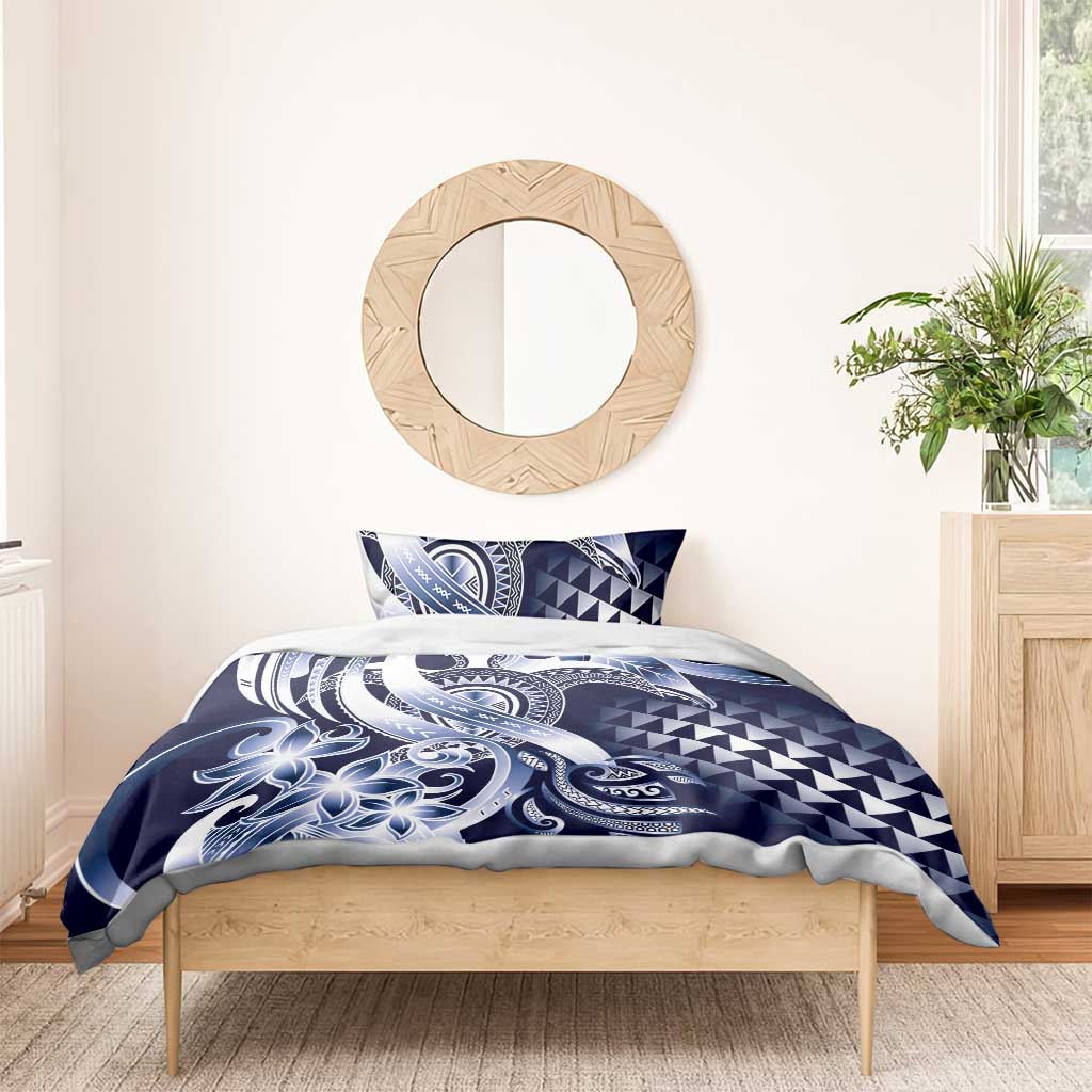 Aloha Blue Tribal Honu Tattoo Bedding Set LT9 - Polynesian Pride