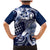 Aloha Blue Tribal Honu Tattoo Family Matching Mermaid Dress and Hawaiian Shirt