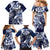 Aloha Blue Tribal Honu Tattoo Family Matching Mermaid Dress and Hawaiian Shirt