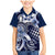 Aloha Blue Tribal Honu Tattoo Family Matching Mermaid Dress and Hawaiian Shirt