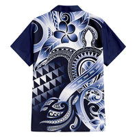 Aloha Blue Tribal Honu Tattoo Hawaiian Shirt LT9 - Polynesian Pride
