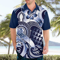 Aloha Blue Tribal Honu Tattoo Hawaiian Shirt LT9 - Polynesian Pride