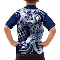 Aloha Blue Tribal Honu Tattoo Hawaiian Shirt LT9 - Polynesian Pride