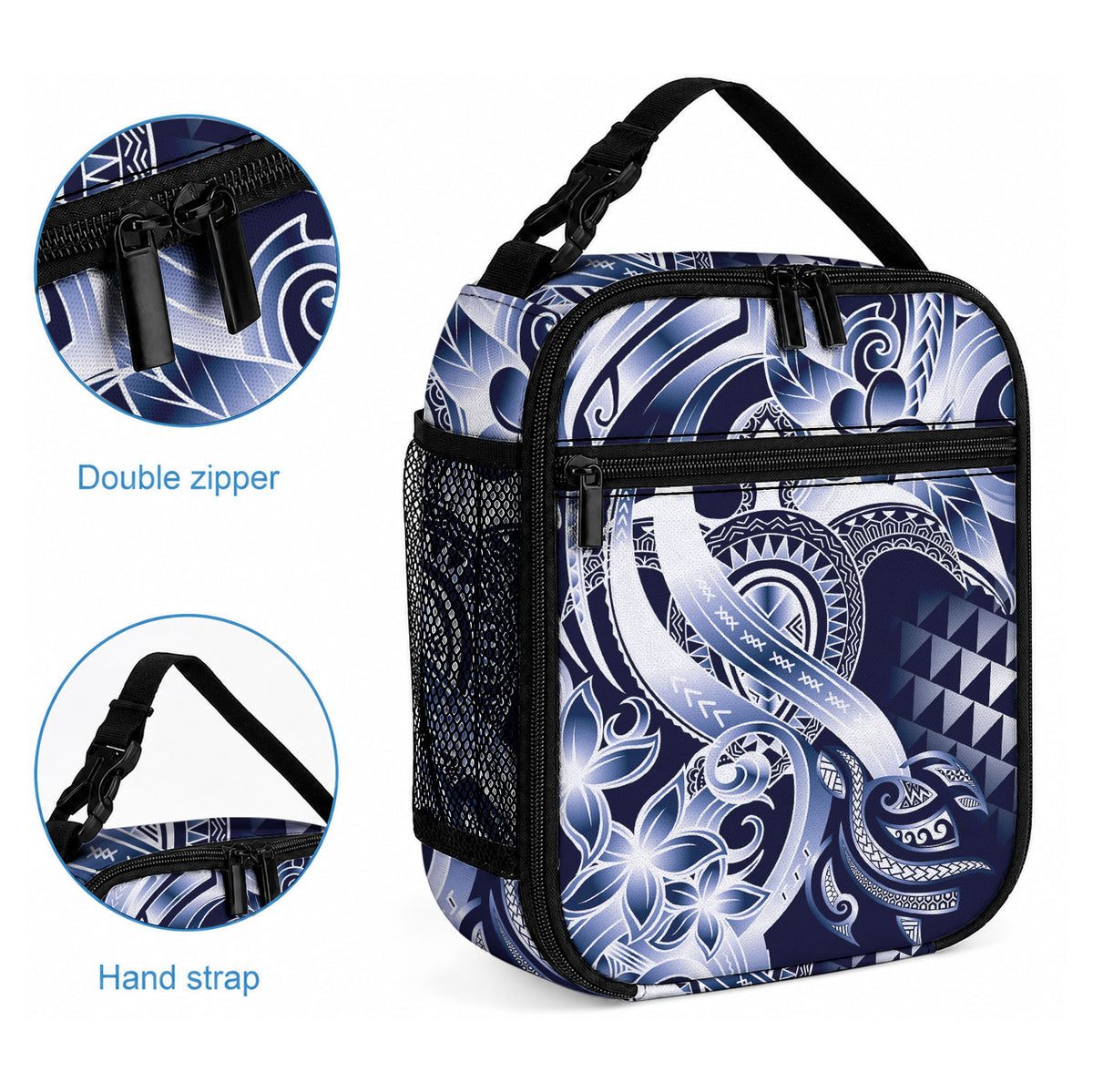 Aloha Blue Tribal Honu Tattoo Lunch Bag LT9 - Polynesian Pride