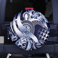Aloha Blue Tribal Honu Tattoo Spare Tire Cover LT9 - Polynesian Pride