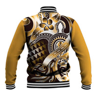 Aloha Gold Tribal Honu Tattoo Baseball Jacket LT9 - Polynesian Pride