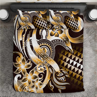 Aloha Gold Tribal Honu Tattoo Bedding Set LT9 Gold - Polynesian Pride