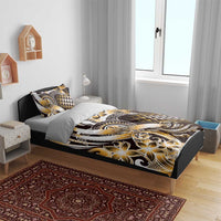 Aloha Gold Tribal Honu Tattoo Bedding Set LT9 - Polynesian Pride