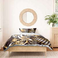 Aloha Gold Tribal Honu Tattoo Bedding Set LT9 - Polynesian Pride