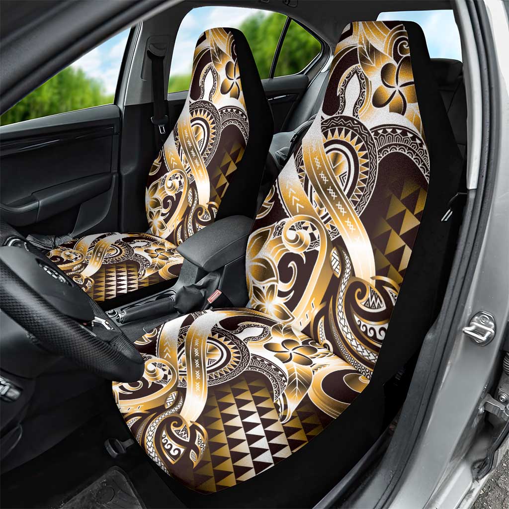 Aloha Gold Tribal Honu Tattoo Car Seat Cover LT9 - Polynesian Pride