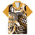 Aloha Gold Tribal Honu Tattoo Family Matching Mermaid Dress and Hawaiian Shirt