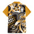 Aloha Gold Tribal Honu Tattoo Family Matching Mermaid Dress and Hawaiian Shirt