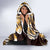 Aloha Gold Tribal Honu Tattoo Hooded Blanket