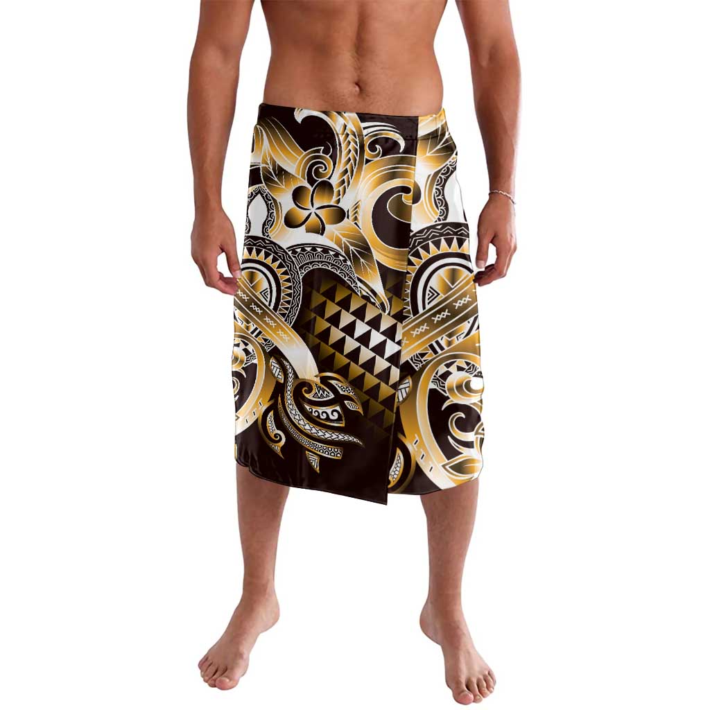 Aloha Gold Tribal Honu Tattoo Lavalava