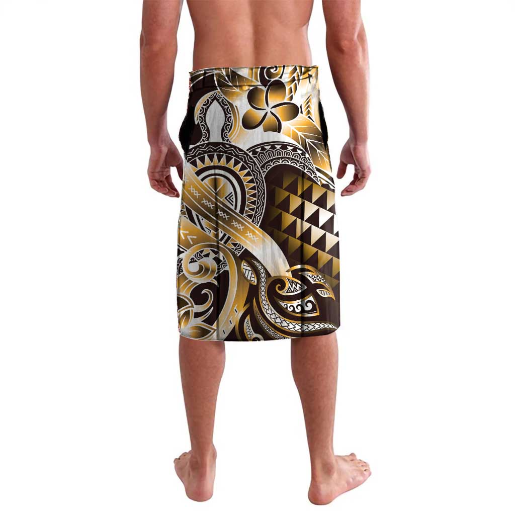 Aloha Gold Tribal Honu Tattoo Lavalava LT9 - Polynesian Pride