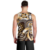 Aloha Gold Tribal Honu Tattoo Men Tank Top LT9 - Polynesian Pride