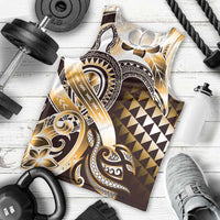Aloha Gold Tribal Honu Tattoo Men Tank Top LT9 - Polynesian Pride