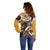 Aloha Gold Tribal Honu Tattoo Off Shoulder Sweater