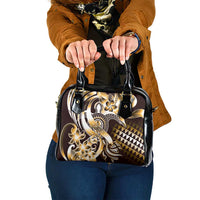 Aloha Gold Tribal Honu Tattoo Shoulder Handbag LT9 One Size Gold - Polynesian Pride