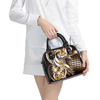Aloha Gold Tribal Honu Tattoo Shoulder Handbag LT9 - Polynesian Pride