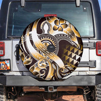 Aloha Gold Tribal Honu Tattoo Spare Tire Cover LT9 Gold - Polynesian Pride