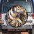 Aloha Gold Tribal Honu Tattoo Spare Tire Cover