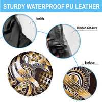 Aloha Gold Tribal Honu Tattoo Spare Tire Cover LT9 - Polynesian Pride