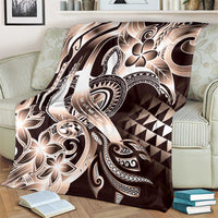 Aloha Mocha Mousse Tribal Honu Tattoo Blanket LT9 - Polynesian Pride